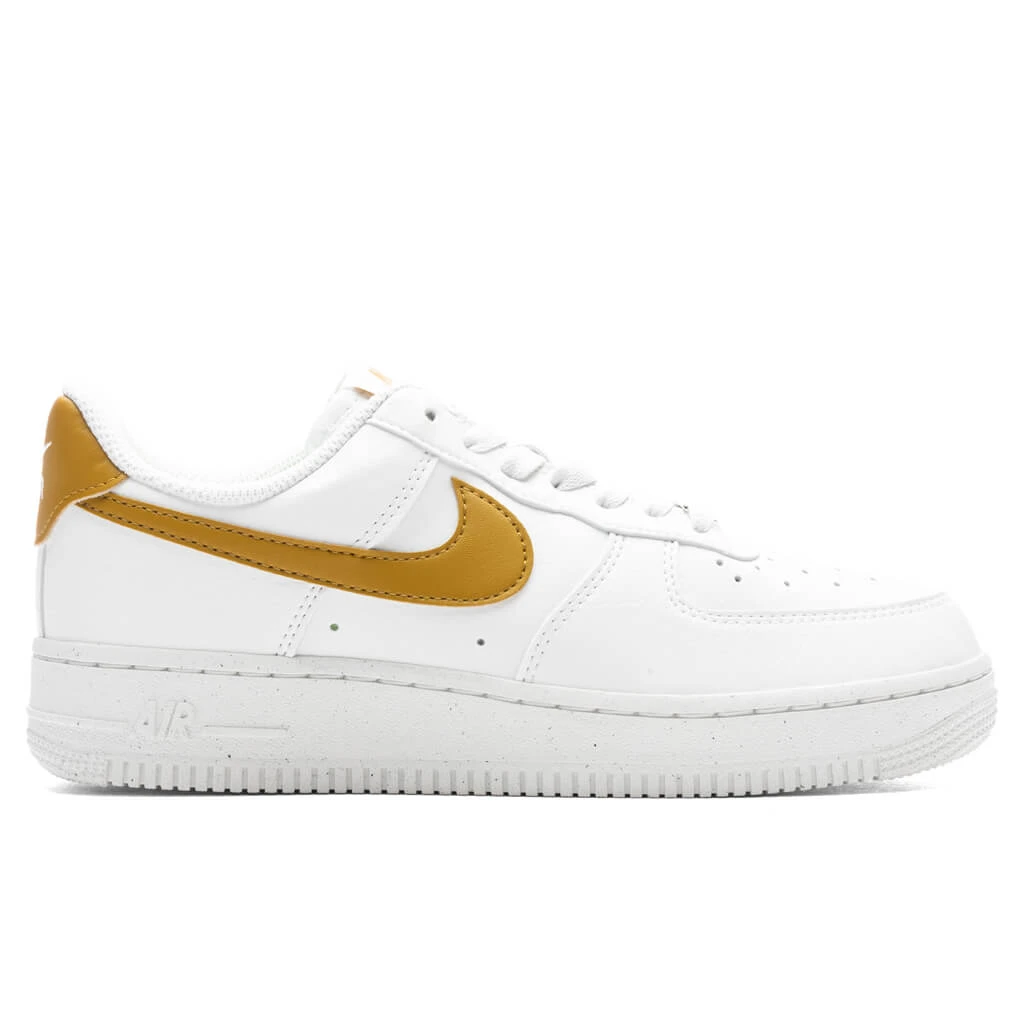 Nike Women's Air Force 1 '07 SE - Summit White/Bronzine/Metallic Silver 1 Nike Women's Air Force 1 '07 SE - Summit White/Bronzine/Metallic Silver