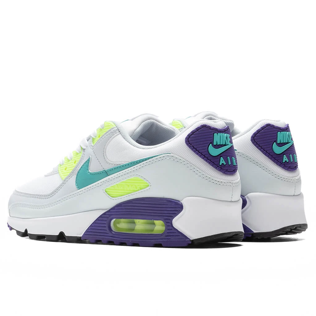Nike Air Max 90 Women's - White/Washed Teal 3 Nike Air Max 90 Women's - White/Washed Teal - Image 3