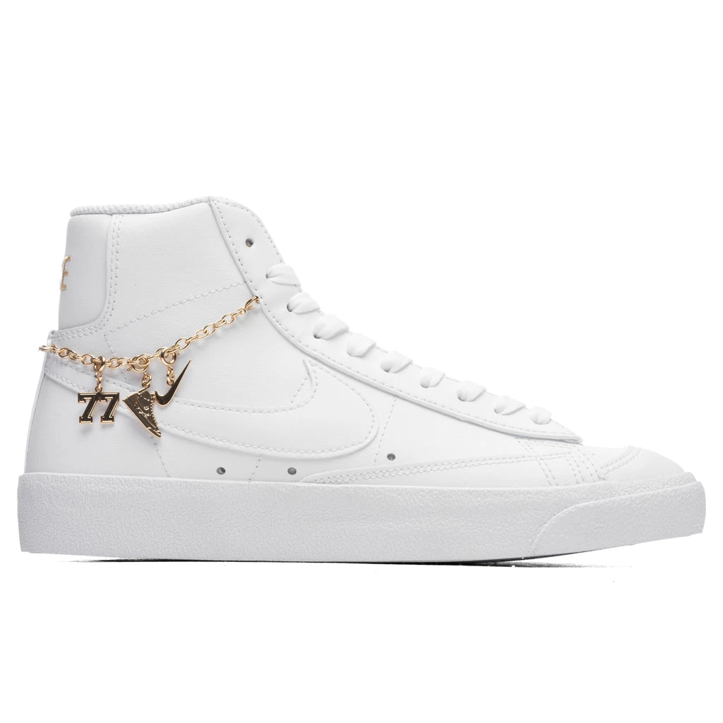 Nike Women's Blazer Mid '77 LX - White/White/Metallic Gold 1 Nike Women's Blazer Mid '77 LX - White/White/Metallic Gold