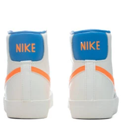 Nike Women's Blazer Mid '77 - Sail/Total Orange/LT Photo Blue -Best Shoes Shop Nike Blazer Mid 77 Women s Sail Total Orange LT Photon Blue DQ4692 100 11 27 2021 01 4