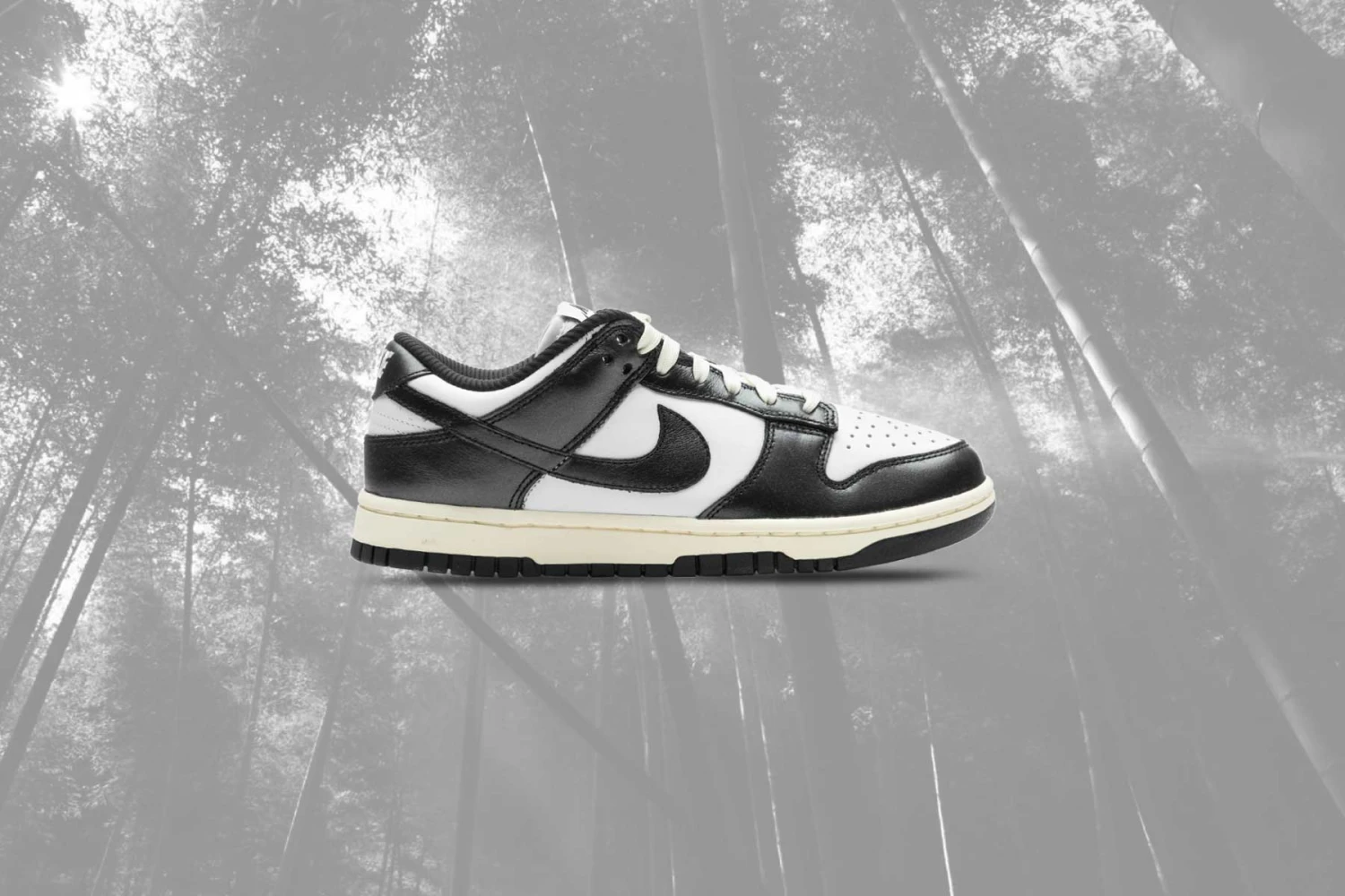 Nike Women's Dunk Low 'Vintage Panda' - White/Black/Coconut Milk 5 Nike Women's Dunk Low 'Vintage Panda' - White/Black/Coconut Milk - Image 5