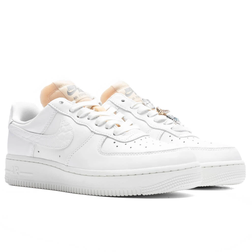 Nike Women's Air Force 1 '07 LX "Bling" - White/Summit White 2 Nike Women's Air Force 1 '07 LX "Bling" - White/Summit White - Image 2