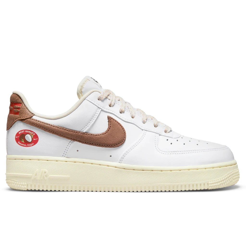 Nike Women's Air Force 1 '07 LX - White/Archaeo Brown/Coconut Milk 1 Nike Women's Air Force 1 '07 LX - White/Archaeo Brown/Coconut Milk