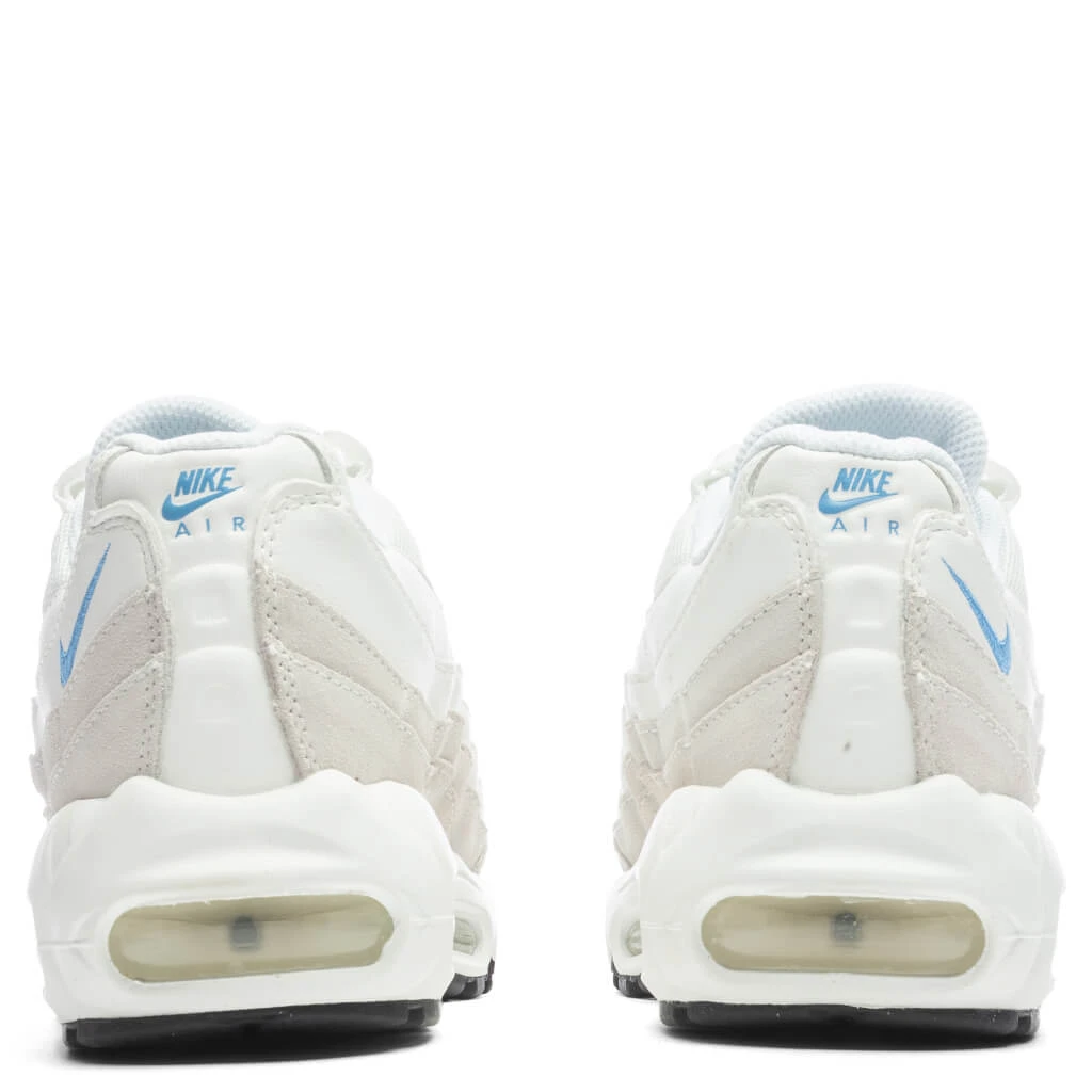 Nike Women's Air Max 95 - Summit White/University Blue 4 Nike Women's Air Max 95 - Summit White/University Blue - Image 4