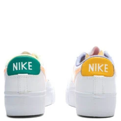 Nike Women's Blazer Low Platform - White/Peach Cream 7 Nike Women's Blazer Low Platform - White/Peach Cream -Best Shoes Shop Nike Women s Blazer Low Platform White Peach Cream DX3719 100 12 03 22 Feature JM 6