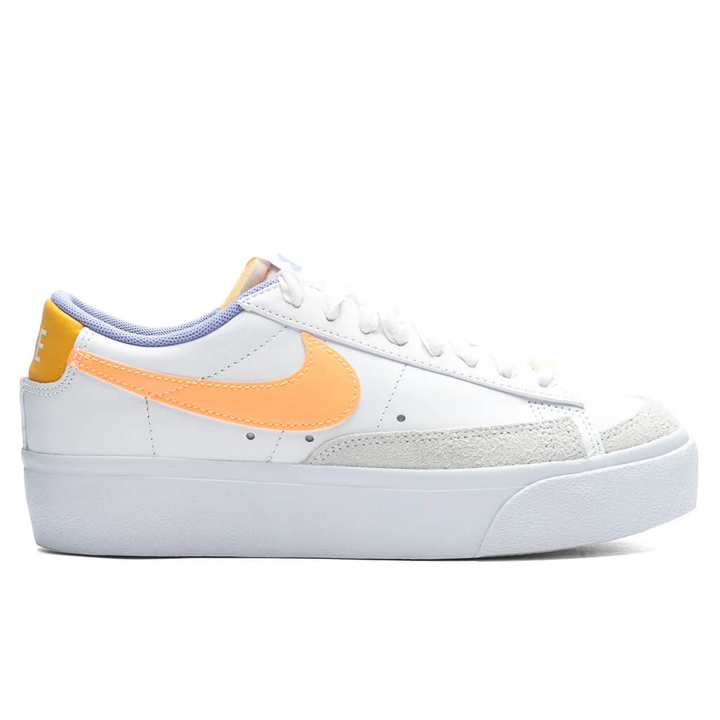 Nike Women's Blazer Low Platform - White/Peach Cream 1 Nike Women's Blazer Low Platform - White/Peach Cream