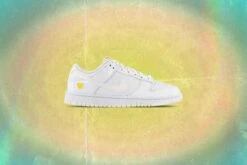 Nike Women's Dunk Low Yellow Heart - White/Optic Yellow -Best Shoes Shop Nike Women s Dunk High White Sail Optic Yellow FD0803 100 01 20 23 feature01 png