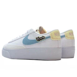 Nike Women's Blazer Low Platform Next Nature - White/Boarder Blue/Pink Oxford -Best Shoes Shop NikeWomen sBlazerLowPlatformNextNature White BoarderBlue PinkOxfordDJ6376 100 3