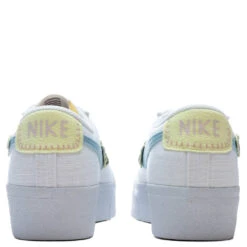Nike Women's Blazer Low Platform Next Nature - White/Boarder Blue/Pink Oxford -Best Shoes Shop NikeWomen sBlazerLowPlatformNextNature White BoarderBlue PinkOxfordDJ6376 100 4