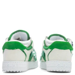 Floating Arrow Sneaker - White/Green 7 Floating Arrow Sneaker - White/Green -Best Shoes Shop Off White c o Virgil Abloh Floating Arrow Sneaker White Green OMIA244F22LEA0010155 11 15 22 Feature VR 6