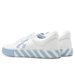 Low Vulcanized Canvas - White/Light Blue -Best Shoes Shop Off White c o Virgil Abloh Low Vulcanized Canvas White Light Blue OMIA085C99FAB0010140 04 11 23 Feature VR 7