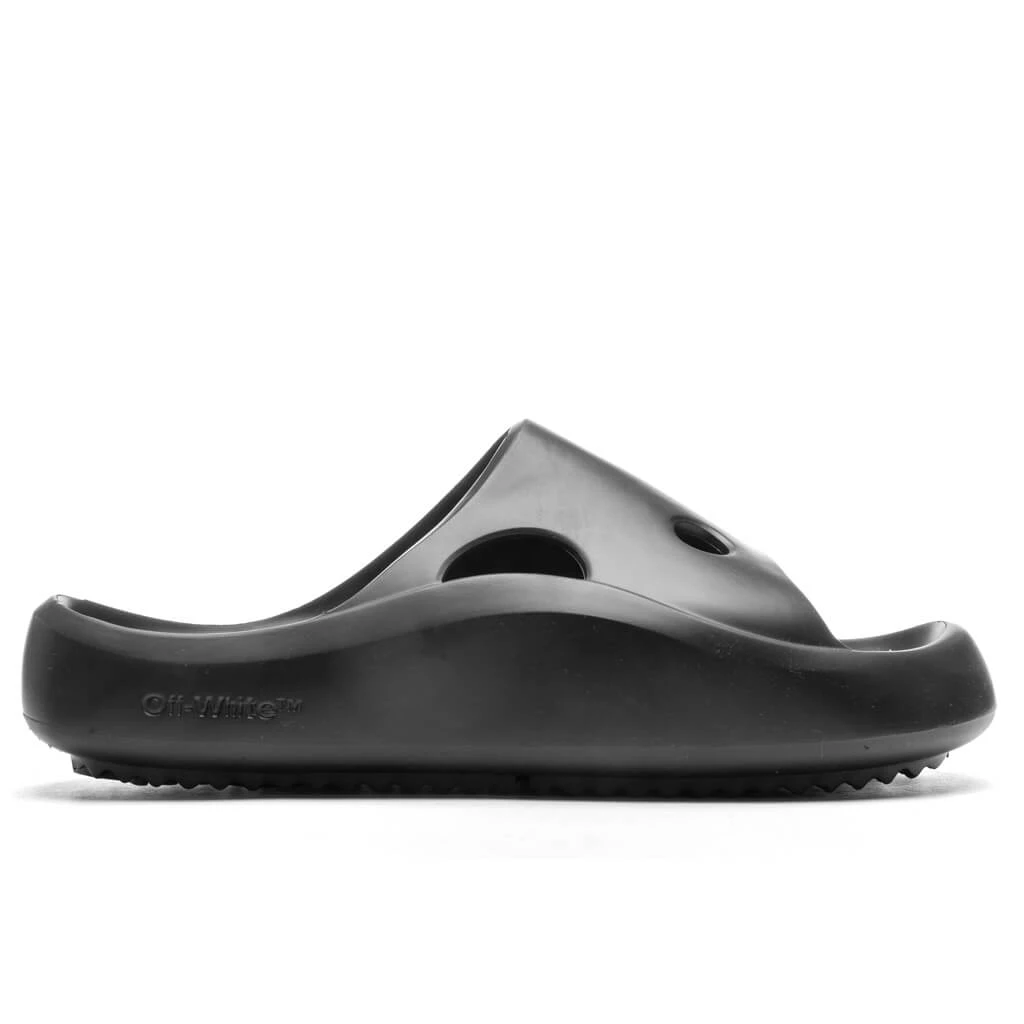 Meteor Rubber Slider - Black/Black 1 Meteor Rubber Slider - Black/Black