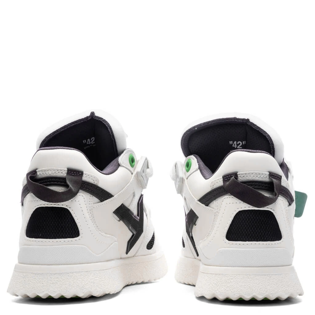 Mid Top Sponge Sneakers - White/Black 4 Mid Top Sponge Sneakers - White/Black - Image 4