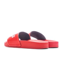 Palm Angels Kid's Pool Slider - Red/White -Best Shoes Shop Palm Angels Kid s Pool Slider Red White PBIC001C99MAT0012501 05 07 23 Feature VR 8