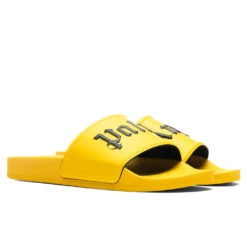 Palm Angels Pool Slide - Yellow/Black 6 Palm Angels Pool Slide - Yellow/Black -Best Shoes Shop Palm Angels Pool Slide Yellow Black PMIC001F21MAT0011810 11 20 2021 01 2