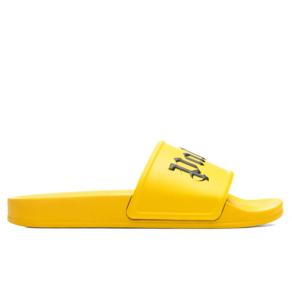 Palm Angels Pool Slide - Yellow/Black 1 Palm Angels Pool Slide - Yellow/Black