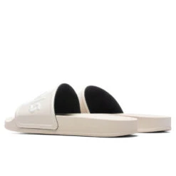 Palm Angels Pool Slider - Beige/White -Best Shoes Shop Palm Angels Pool Slider Beige White PMIC001F22PLA001 6101 02 01 23 Feature JP 5