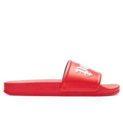 Palm Angels Pool Slider - Red/White