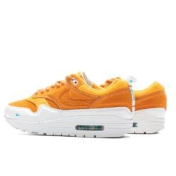 Serena Williams Design Crew X Nike Air Max 1 Women's - Monarch/Summit White/Sundial -Best Shoes Shop SWDC W NIKE AIR MAX 1 MONARCH SUMMIT WHITE SUNDIAL CLEAR JADE FQ4298 800 08 10 23 Feature JP 5