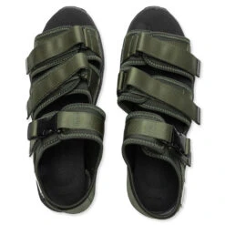 Suicoke X Tom Wood Vega Sandal - Olive Green -Best Shoes Shop TomWood x Suicoke Vega Sandal Olive Green OG 318TW Green 05 23 22 Feature JM 4