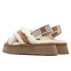 Ugg Women's Disco Cross Slide - Chestnut -Best Shoes Shop UGG Women s Disco Cross Slide Chestnut 1121550 CHE 01 23 2022 01 3