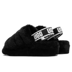 Ugg Women's Fluff Yeah Slide - Black 6 Ugg Women's Fluff Yeah Slide - Black -Best Shoes Shop UGG Women s Fluff Yeah Slide Black 1095119 BLK 12 05 2020 01 2