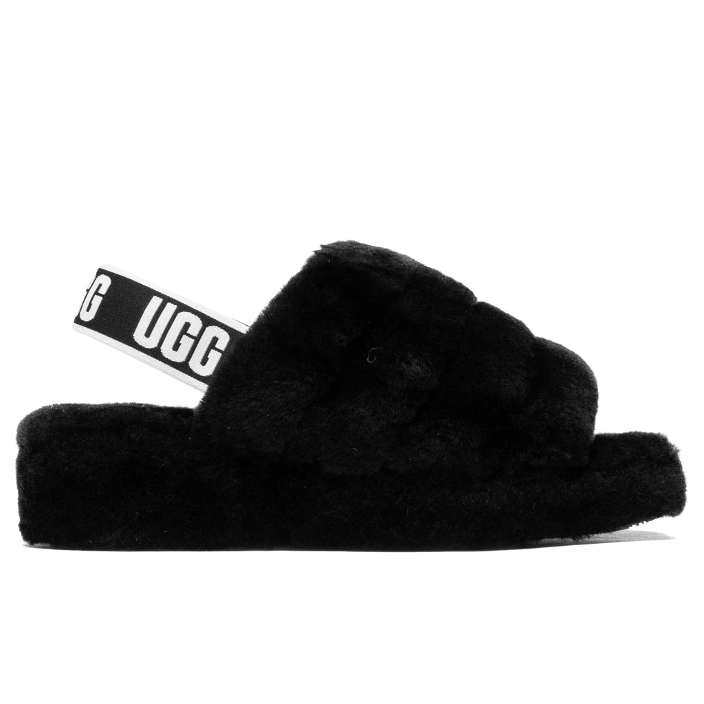 Ugg Women's Fluff Yeah Slide - Black 1 Ugg Women's Fluff Yeah Slide - Black
