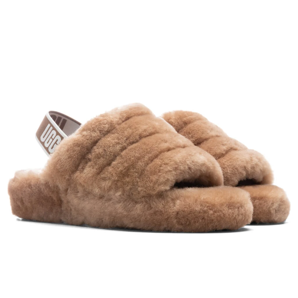 Ugg Women's Fluff Yeah Slide - Chestnut 2 Ugg Women's Fluff Yeah Slide - Chestnut - Image 2