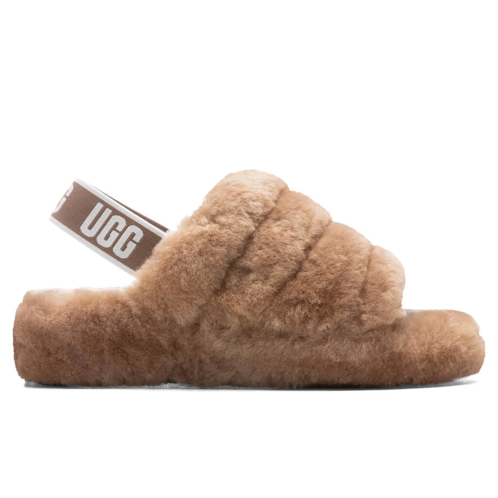 Ugg Women's Fluff Yeah Slide - Chestnut 1 Ugg Women's Fluff Yeah Slide - Chestnut