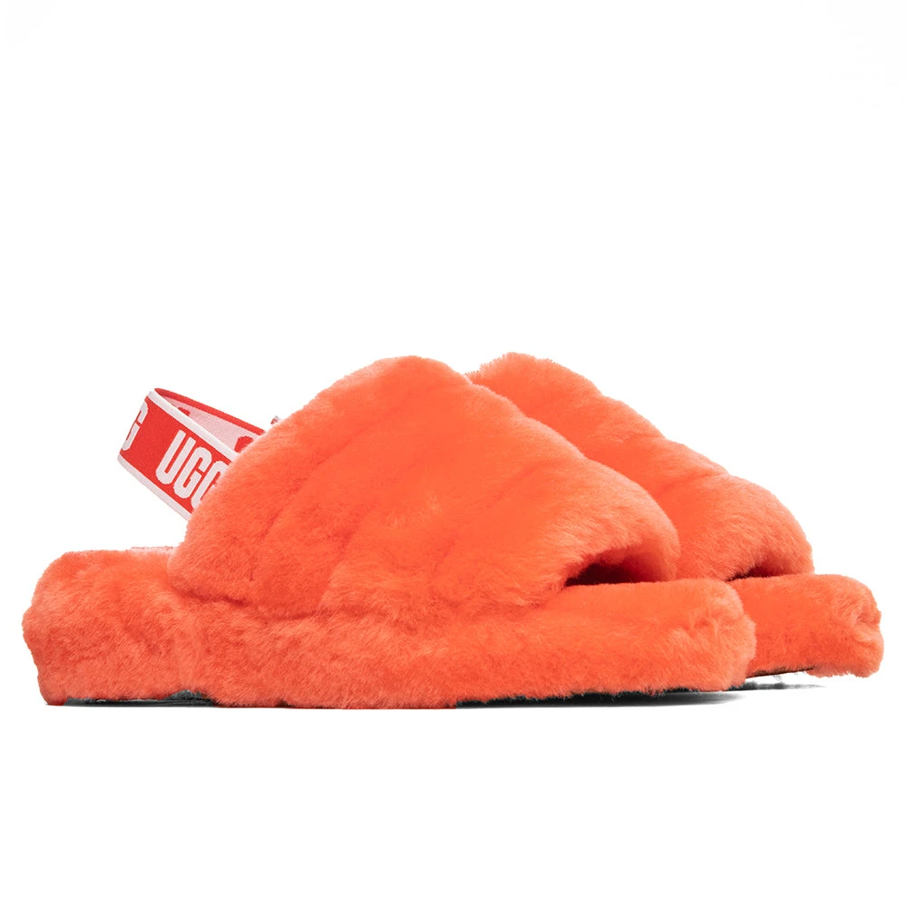 Ugg Women's Fluff Yeah Slide - Red Currant 2 Ugg Women's Fluff Yeah Slide - Red Currant - Image 2