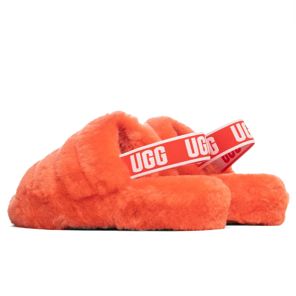 Ugg Women's Fluff Yeah Slide - Red Currant 3 Ugg Women's Fluff Yeah Slide - Red Currant - Image 3