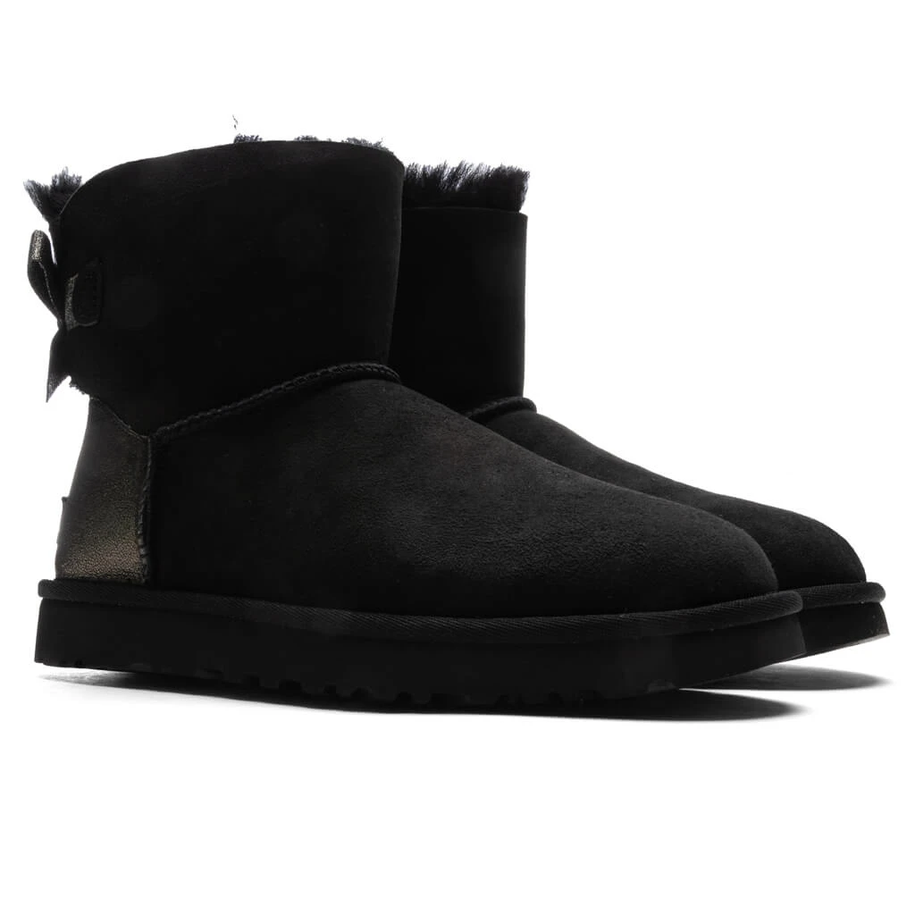 Ugg Women's Mini Bailey Bow Glitz Boot - Black 2 Ugg Women's Mini Bailey Bow Glitz Boot - Black - Image 2