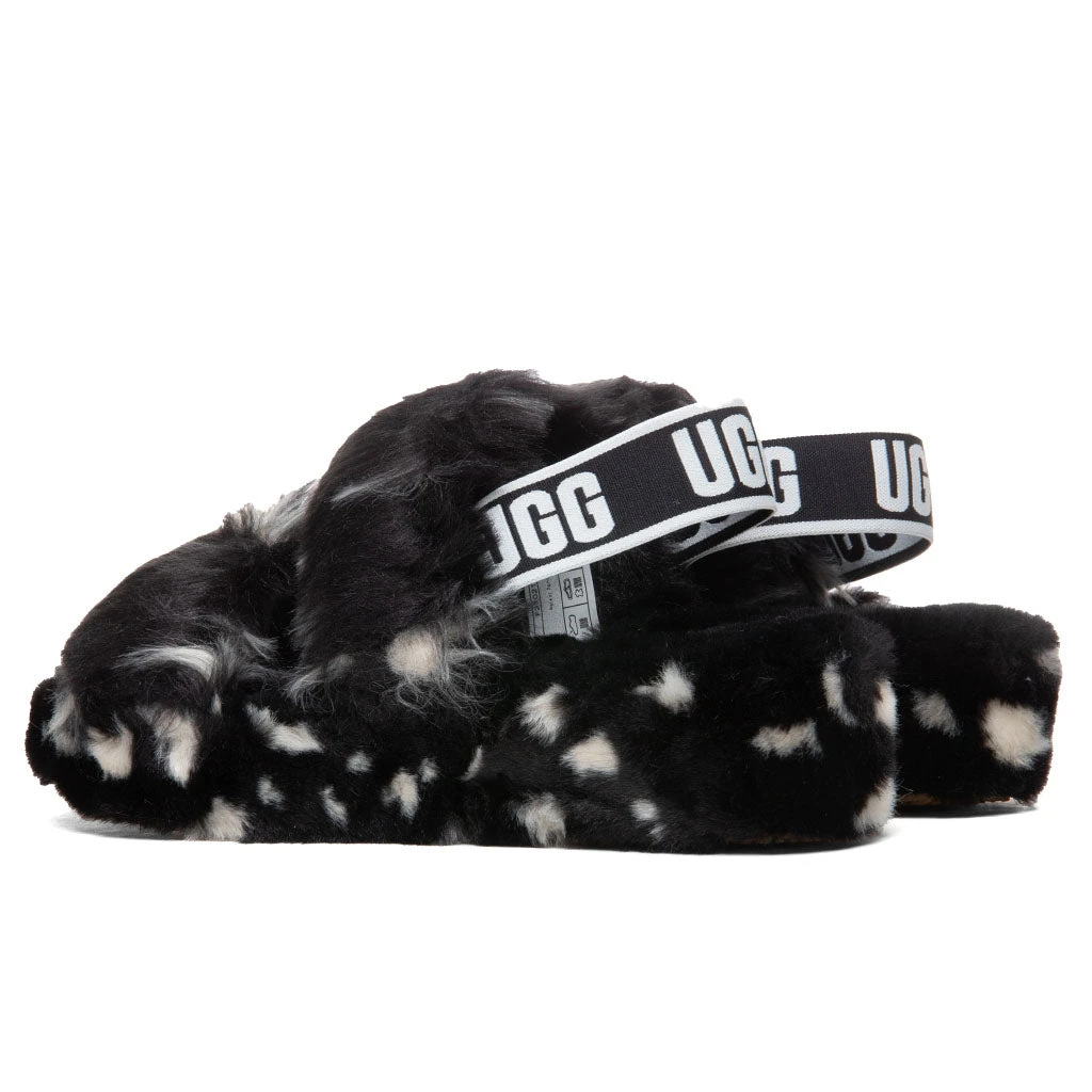 Ugg Women's Oh Yeah Spots Slide - Black 3 Ugg Women's Oh Yeah Spots Slide - Black - Image 3