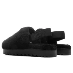Ugg Women's Super Fluff Slipper - Black -Best Shoes Shop UGG Women s Super Fluff Slipper Black 1121751 BLK 11 06 2021 01 3