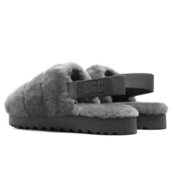 Ugg Women's Super Fluff Slipper - Charcoal -Best Shoes Shop UGG Women s Super Fluff Slipper Charcoal 1121751 CHRC 11 06 2021 01 4