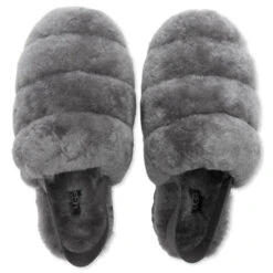 Ugg Women's Super Fluff Slipper - Charcoal -Best Shoes Shop UGG Women s Super Fluff Slipper Charcoal 1121751 CHRC 11 06 2021 01 6