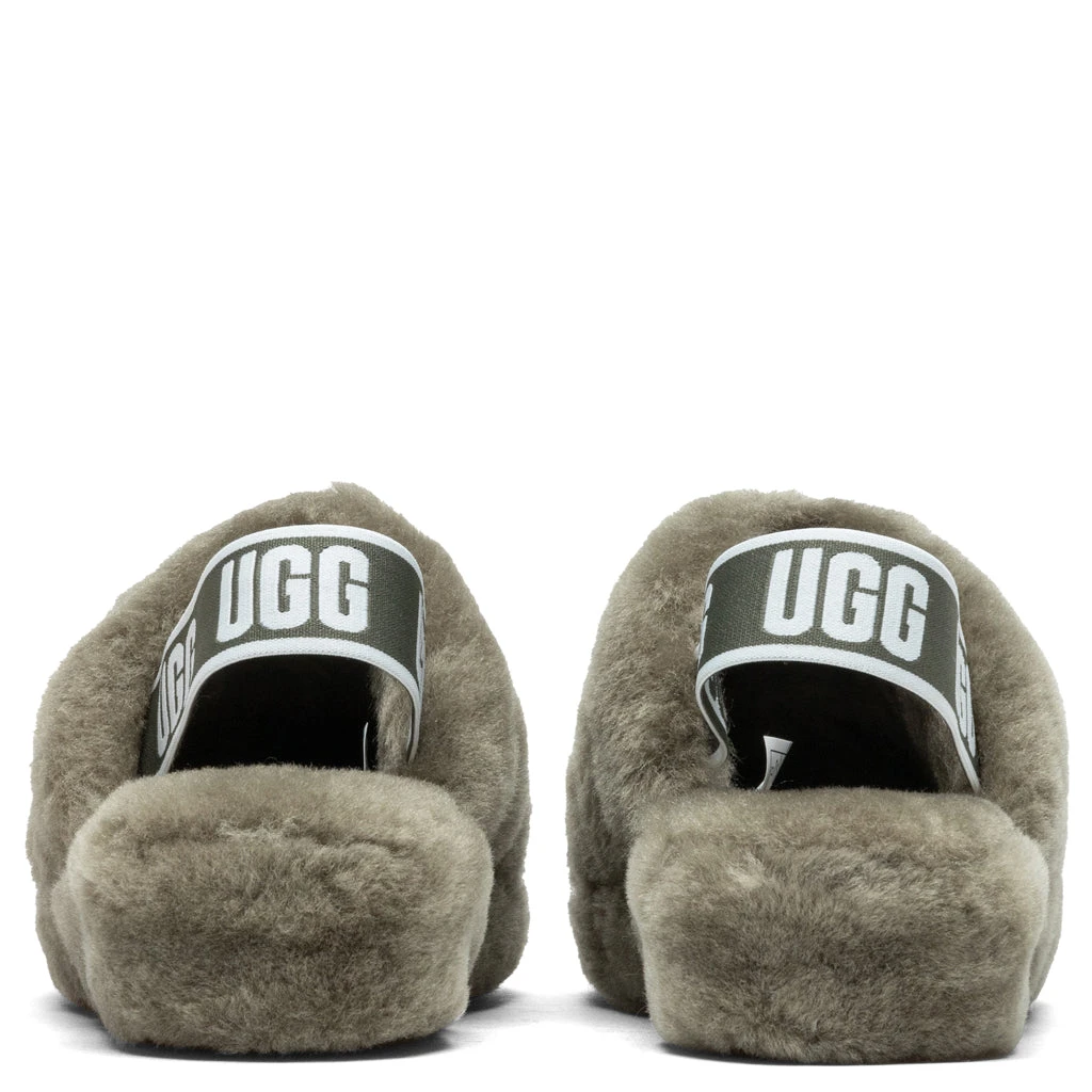 Ugg Women's Fluff Yeah Slide - Burnt Olive 4 Ugg Women's Fluff Yeah Slide - Burnt Olive - Image 4