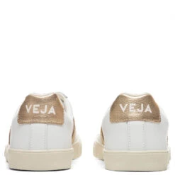 Veja Women's Esplar Logo Leather - Extra White/Platine -Best Shoes Shop Veja Woman Esplar Logo Leather Extra White Platine EO022490A 03 13 2021 01 4