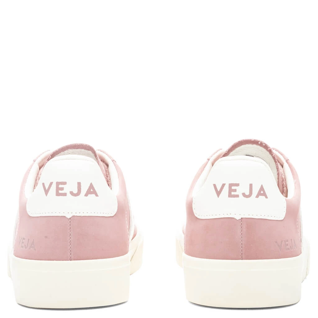 Veja Women's Campo Nubuck - Babe/White 4 Veja Women's Campo Nubuck - Babe/White - Image 4