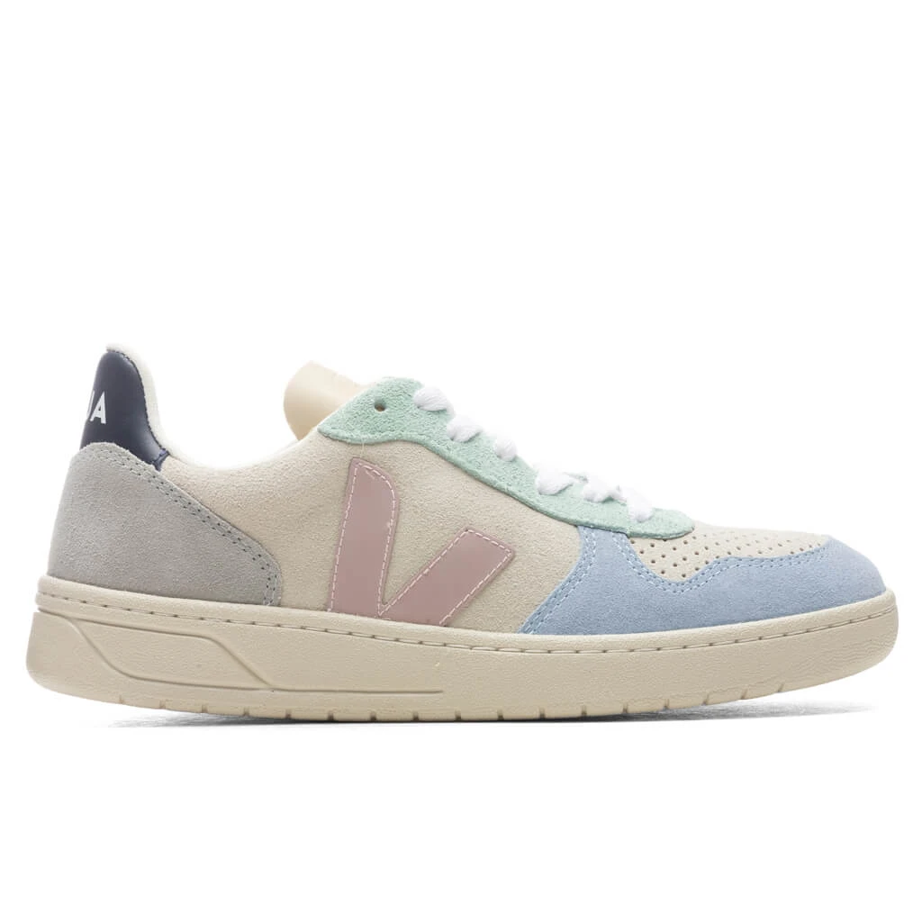 Veja Women's V-10 Suede - Multicolor/Natural/Blue 1 Veja Women's V-10 Suede - Multicolor/Natural/Blue