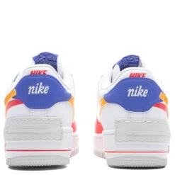 Nike Women's AF1 Shadow - White/Sundial/Siren Red/Photon Dust -Best Shoes Shop Women s AF1 Shadow White Sundial Siren Red Photon Dust DZ1847 100 08 09 23 Feature KN 6