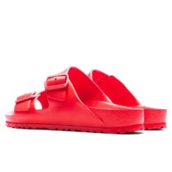 Birkenstock Women's Narrow Arizona Essentials Eva - Active Red -Best Shoes Shop Women s Narrow Arizona Essentials Eva Active Red 1017996 06 21 23 Feature VR 4