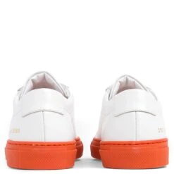 Common Projects Achilles - White/Orange -Best Shoes Shop common projects achilles whiteorange 4