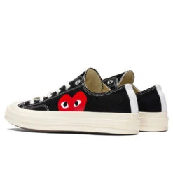 Converse X Comme Des Garcons PLAY All Star Chuck '70 Ox - Black -Best Shoes Shop converse x comme des garcons play all star chuck 70 ox black 3