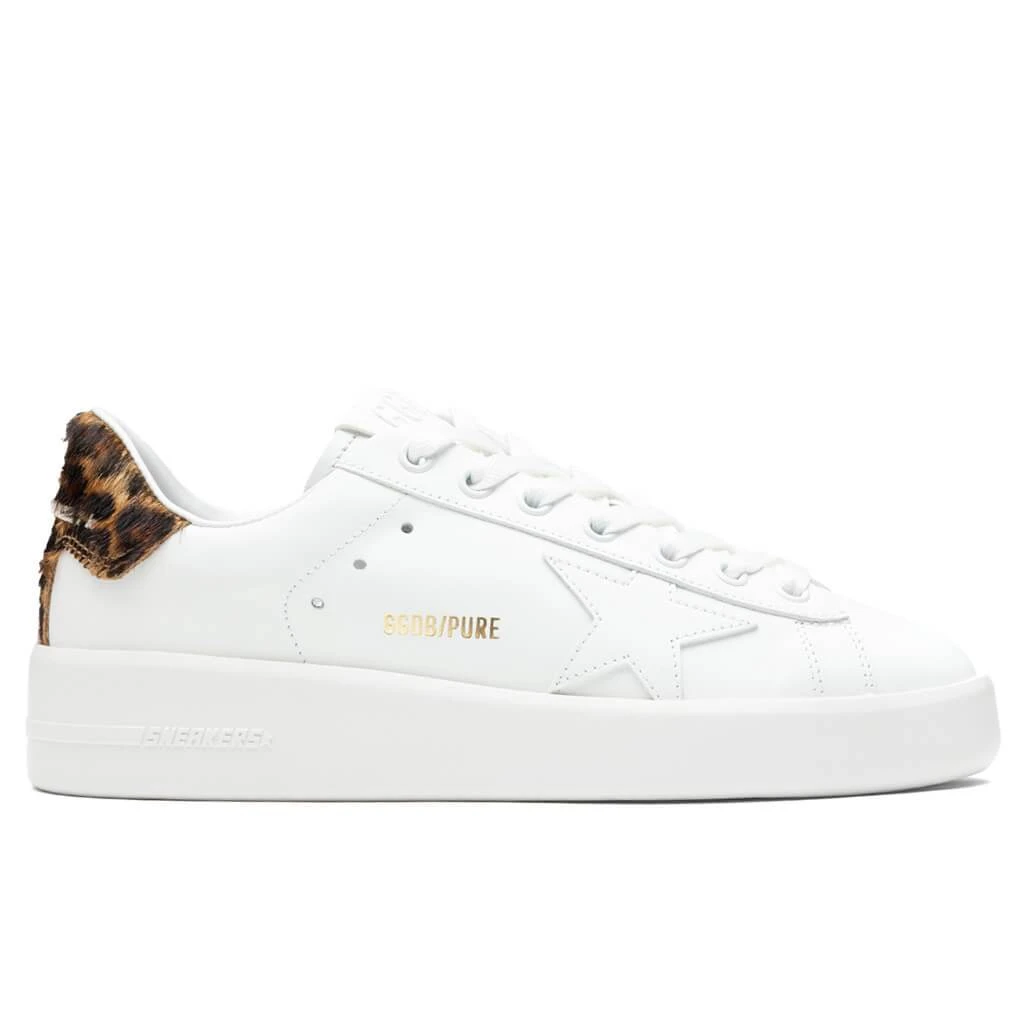 Golden Goose Women's Pure Star - White/Brown Leopard 1 Golden Goose Women's Pure Star - White/Brown Leopard