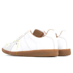 Maison Margiela Replica Low Top Suede Paint Drop - White/Multi 6 Maison Margiela Replica Low Top Suede Paint Drop - White/Multi -Best Shoes Shop maison margiela replica low top suede paint drop whitemulti 3
