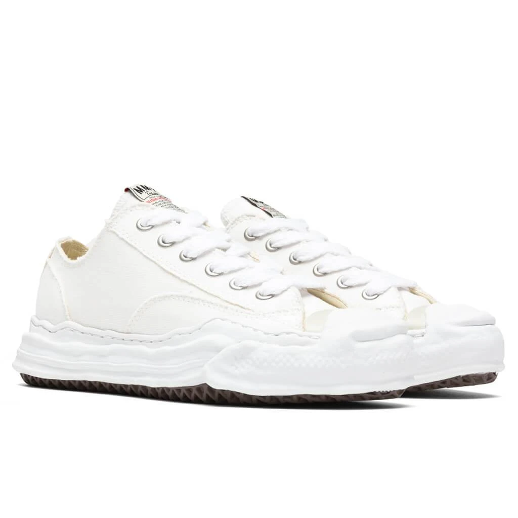 Hank Low OG Sole Toe Cap Canvas Sneaker - White 2 Hank Low OG Sole Toe Cap Canvas Sneaker - White - Image 2