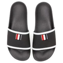Rubber Pool Slide - Black 7 Rubber Pool Slide - Black -Best Shoes Shop thom browne rubber pool slide black 4